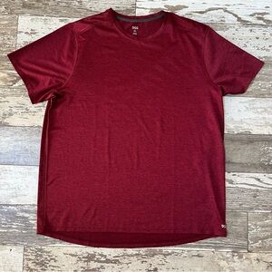 DSG Marble Texture Performance Tee Burgundy Men’s XL NWT